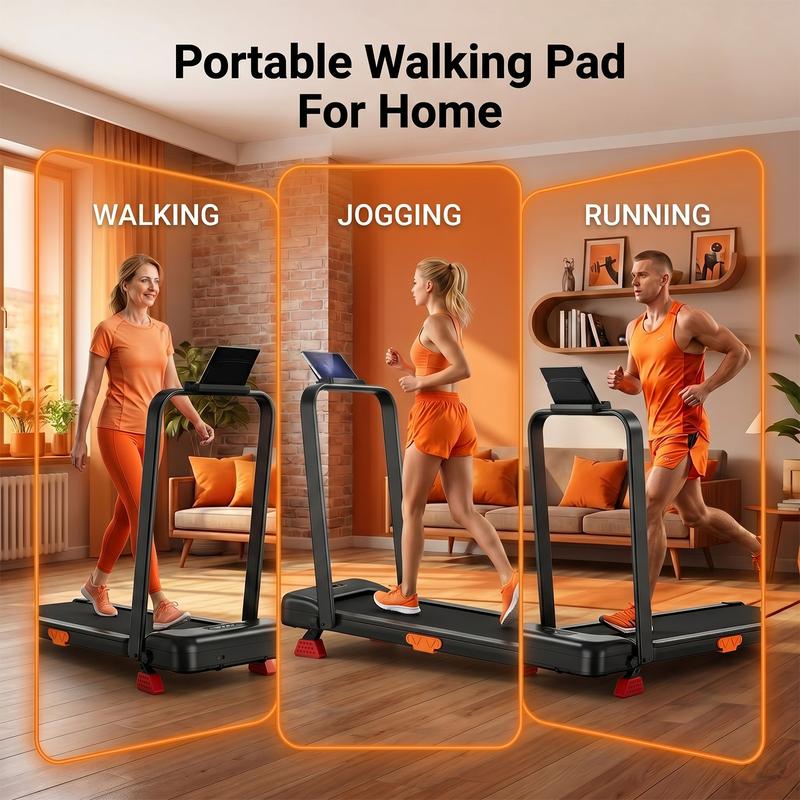 Tapis de Marche Pliable 4 en 1 avec Inclinaison – Marche, Jogging et Course